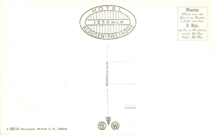 13931172 Klausenpasshoehe Hôtel Klausen Passhoehe