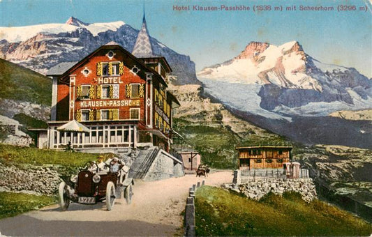 13931173 Klausenpasshoehe Hotel Klausen Passhoehe mit Scheerhorn