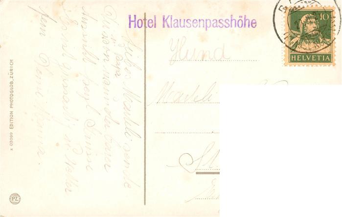 13931173 Klausenpasshoehe Hôtel Klausen Passhoehe avec Scheerhorn