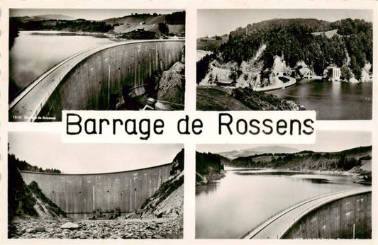 13931177 Rossens_FR Barrage de Rossens Stausee Staumauer Panorama