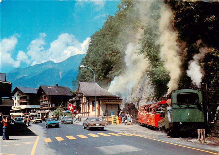 13931845 Brienz_Brienzersee_BE Abfahrt der Rothornbahn