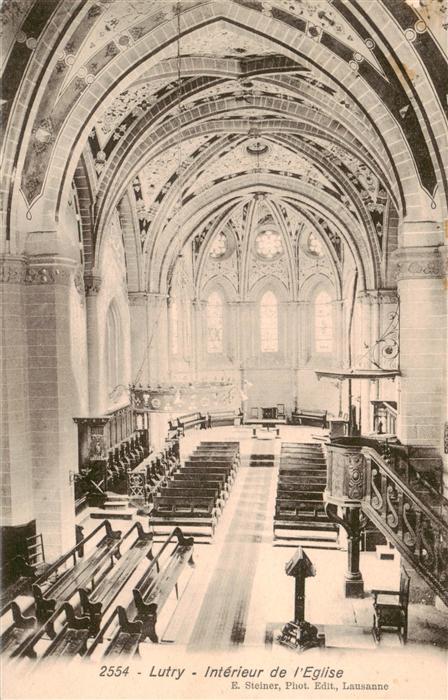 13948235 Lutry_VD Interieur de l´Eglise Kirche innen