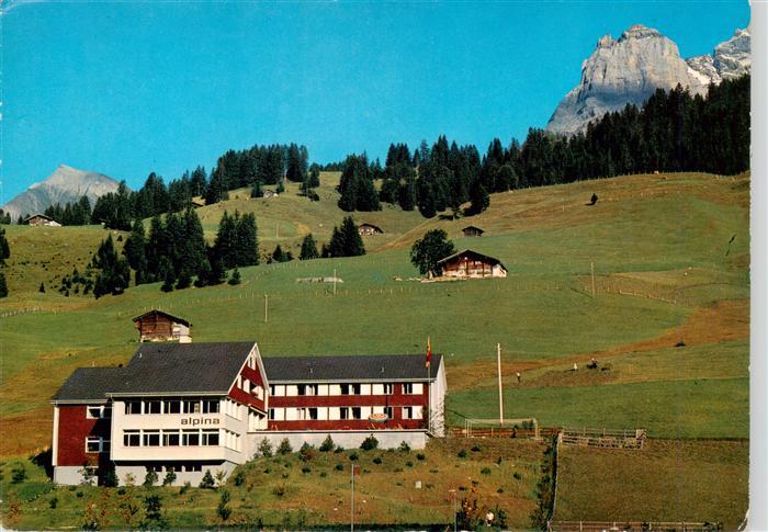 13942654 Adelboden_BE Alpina Jugendhaus und Heimstaette mit Bonderspitz und Nuen