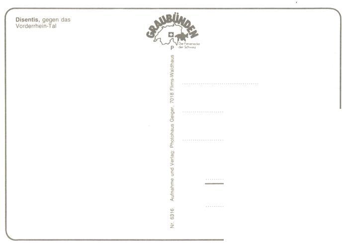 13944747 Disentis_GR mit Vorderrhein Tal
