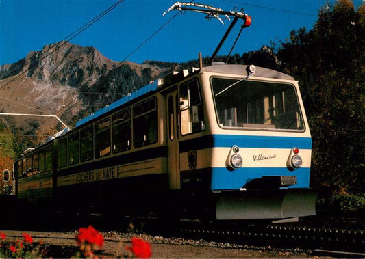 13945455 Rochers_de_Naye_VD Automotrice double Bhe 4/8. No. 303 Eisenbahn Zug