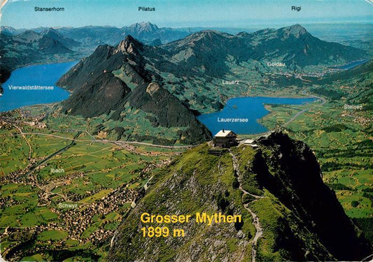 13945629 Grosser_Mythen_1899m_SZ Mythen-Kulm Leuerzersee Vierwaldstaettersee Alp