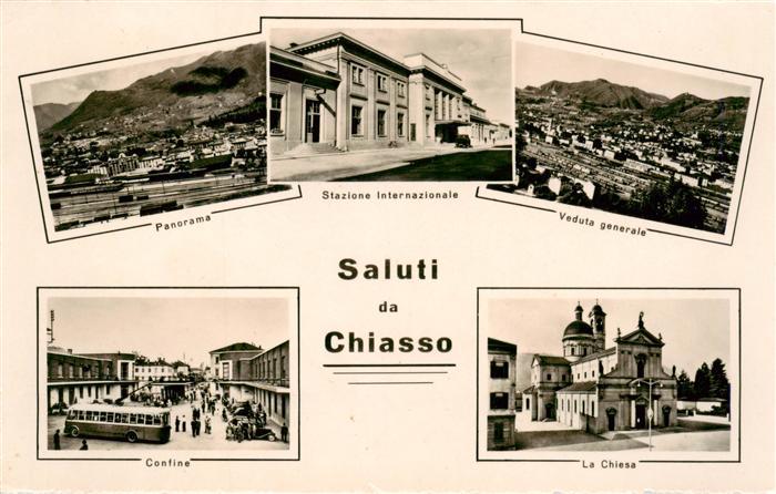 13949225 Chiasso_TI Panorama Stazione Internazionale Confine Chiesa