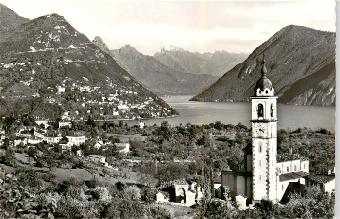 13949466 Gentilino_TI Chiesa di S. Abbondio Lago di Lugano Alpi