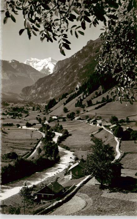 13949467 Adelrain_Frutigen_BE Panorama Kandertal Blick gegen Balmhorn-Altels