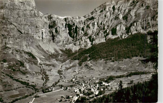 13949758 Leukerbad_Loueche-les-Bains_VS Panorama mit Luftseilbahn Leukerbad - Ge