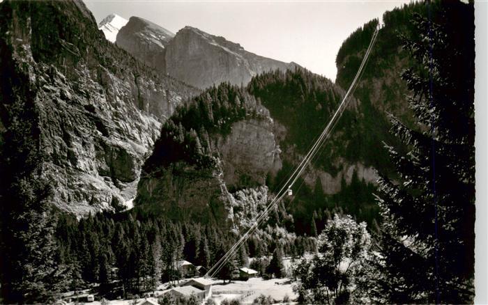 13950286 Kandersteg_BE Luftseilbahn Kandersteg Stock mit Talstation Kanderklus u