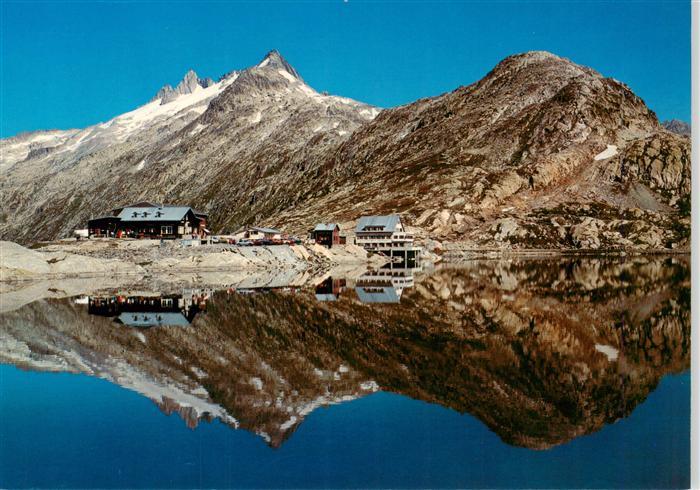 13950759 Grimsel_Passhoehe Fliegeraufnahme mit Totensee und Gerstenhoerner