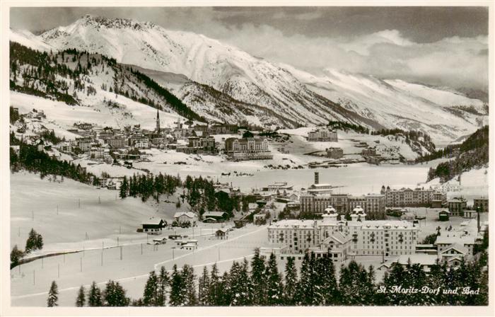 13949978 St_Moritz_Dorf_GR et St. Moritz Mauvais panorama hivernal