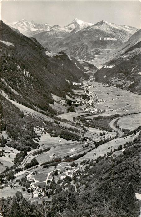 13949998 Ambri_TI Panorama Varenzo Ambri Piotta Airola S. Gottardo Alpen