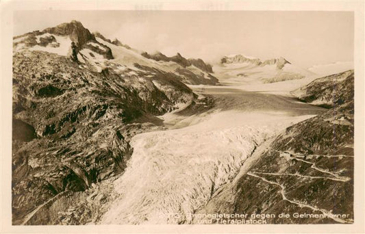 13950016 Rhonegletscher_Glacier_du_Rhone_VS gegen die Gelmenhoerner und Tieralpl