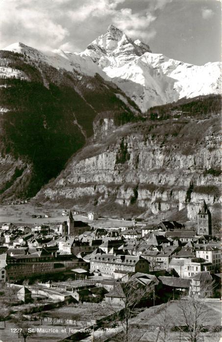 13950020 St_Maurice__Valais_VS et les Dents du Midi Alpes