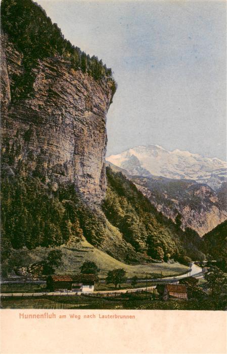 13960467 Hunnenfluh_Lauterbrunnen_BE Weg nach Lauterbrunnen