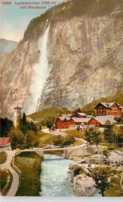 13960480 Lauterbrunnen_BE mit Staubbach Wasserfall