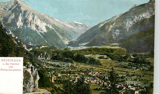 13960647 Meiringen_BE dans le Haslital Vue depuis Bruenig