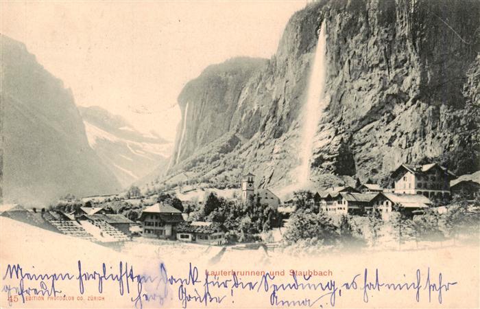 13960676 Lauterbrunnen_BE avec cascade du Staubbach