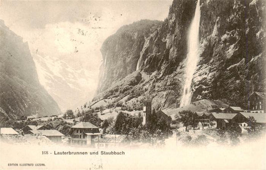 13960677 Lauterbrunnen_BE mit Staubbach Wasserfall