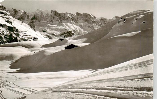 13960699 Muerren_BE Skigelaende auf Winteregg Ebnefluh und Mittaghorn