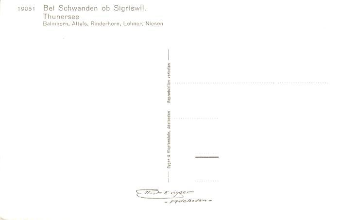 13960773 Schwanden_Sigriswil Thunersee Balmhorn Altels Rinderhorn Lohner Niesen