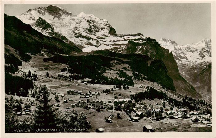 13960788 Wengen__BE Jungfrau und Breithorn