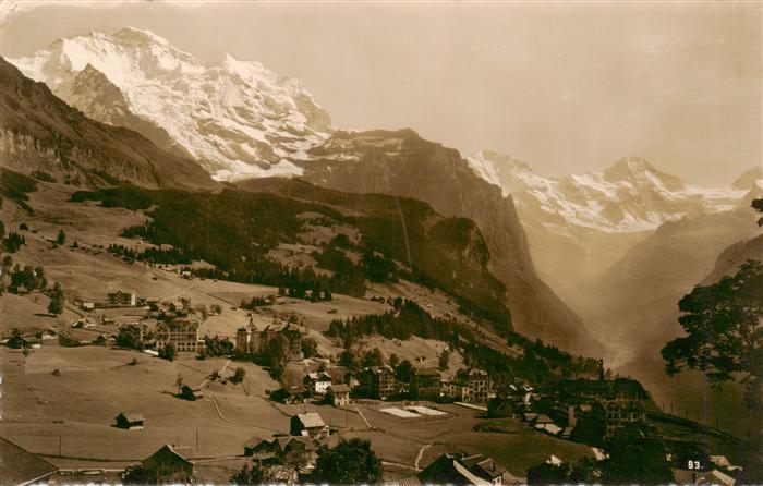 13960796 Wengen__BE Panorama mit Jungfrau