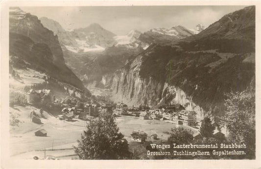 13960797 Wengen__BE Lauterbrunnental Staubbach Grosshorn Tschlingelhorn Gspalter