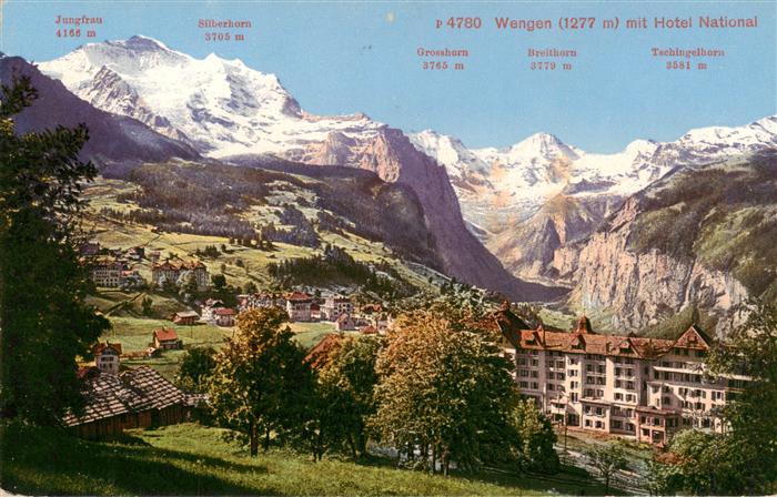 13960798 Wengen__BE mit Hotel National