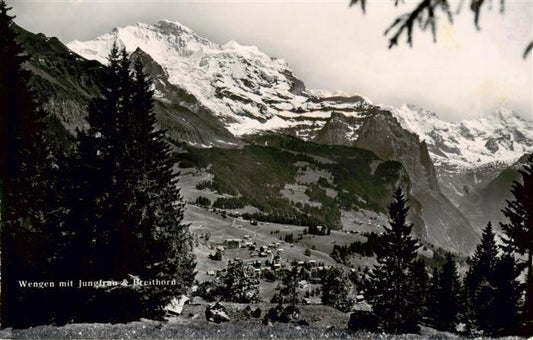 13960807 Wengen__BE avec Jungfrau et Breithorn