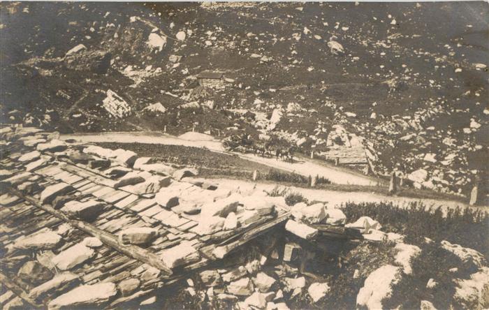 13960810 Grimsel_Passhoehe Panorama mit Postkutsche