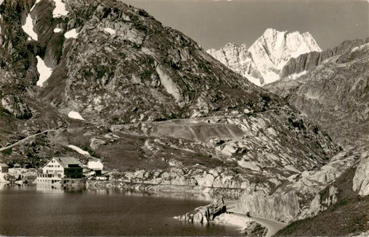 13960812 Grimsel_Passhoehe Hôtel Grimselpasshoehe Lauteraarhorn Schreckhorn