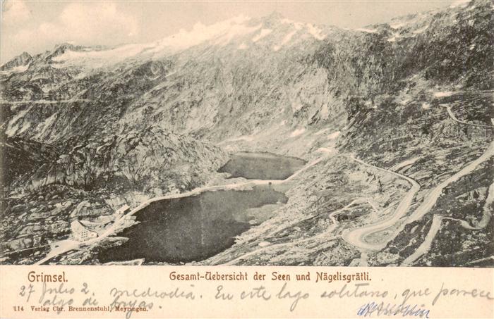 13960815 Grimsel_Pass Gesamtansicht der Seen und Naegelisgraetli