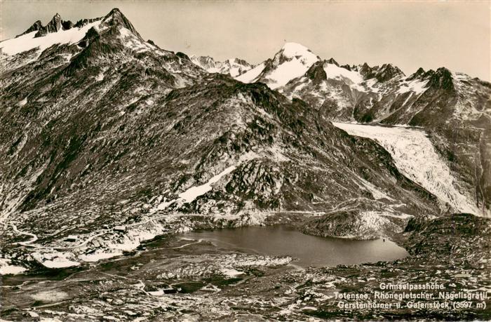 13960817 Grimsel_Passhoehe Totensee Rhonegletscher Naegelisgraetli Gerstenhoerne