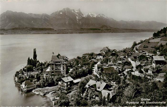 13960850 Gunten_Thunersee_BE Parkhotel mit Stockhornkette