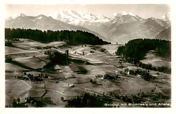 13960856 Goldiwil avec Bluemlisalp et Altels