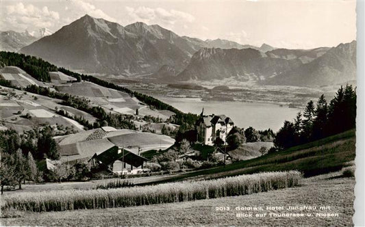 13960857 Goldiwil Hôtel Jungfrau avec vue sur le lac de Thoune et le Niesen