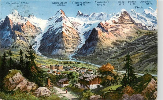 13961001 Grindelwald_BE carte panoramique