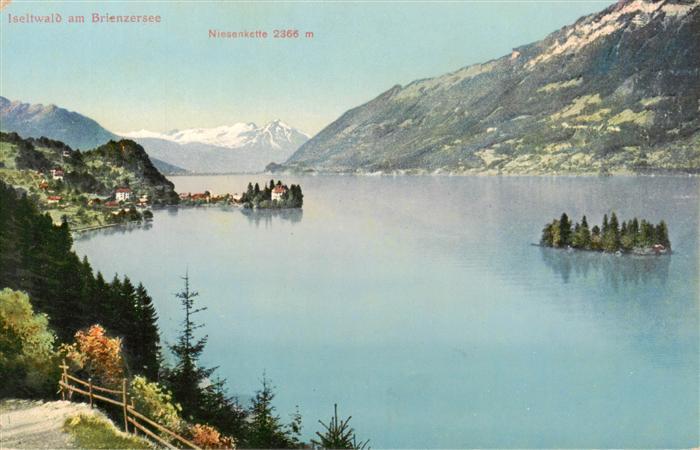 13961038 Iseltwald_BE am Brienzersee mit Niesenkette