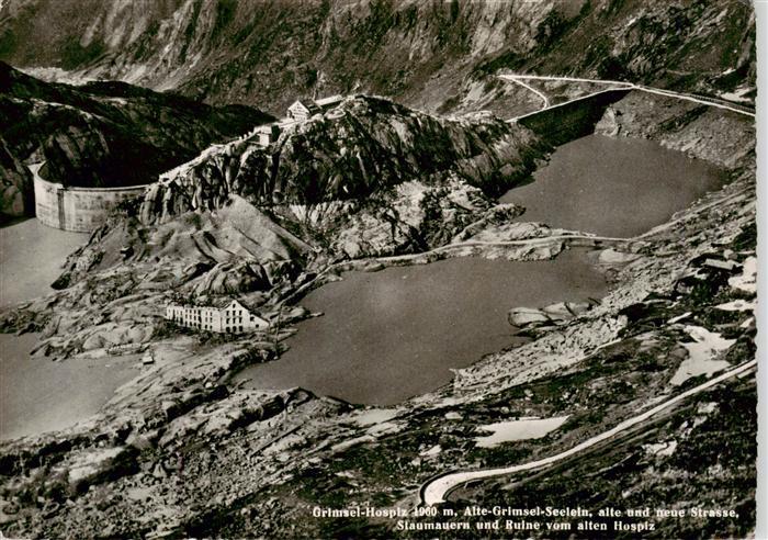 13961056 Grimsel_Hospiz Alte Grimsel Seelein Rues anciennes et nouvelles Murs de barrage et