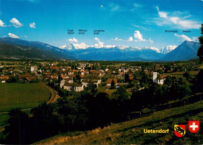 13961116 Uetendorf_BE mit Eiger Moench Jungfrau Bluemlisalp Niesen