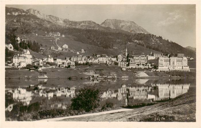 13961172 St_Moritz__SANKT_MORITZ_GR Dorf Panorama