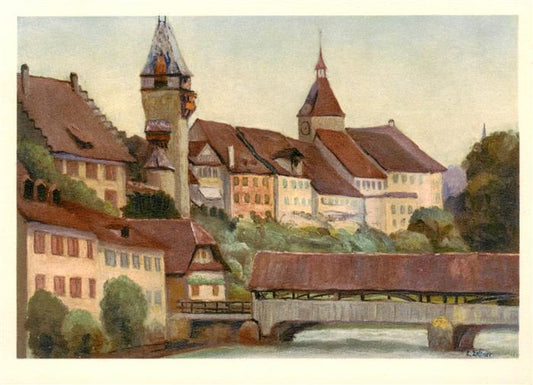 13961806 Pont couvert de l'église Bremgarten_AG