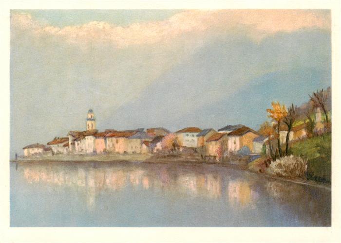 13961819 Brusino-Arsizio_Brusinosizio_TI Peinture du lac de Lugano