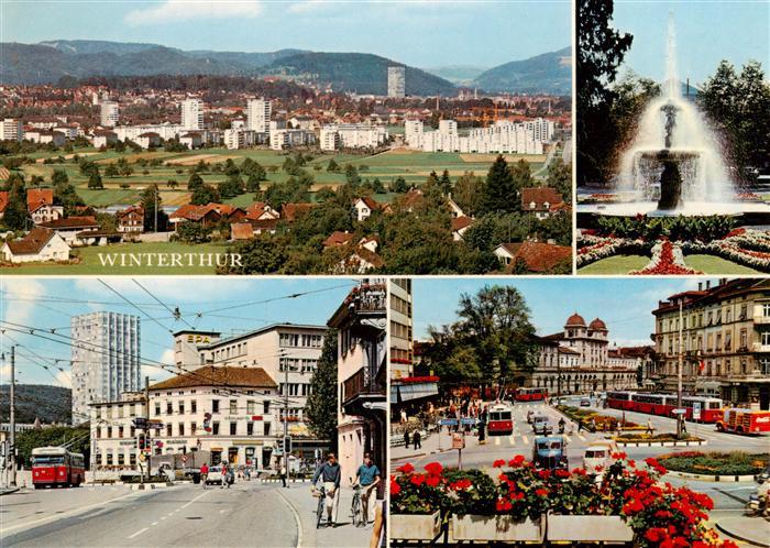 13961842 WINTERTHUR__ZH Vue depuis la fontaine de la maison de Sonnenberg Archplatz avec Sul