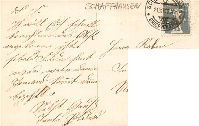 13955558 Schaffhausen__SH Forteresse de Munot Carte d'artiste