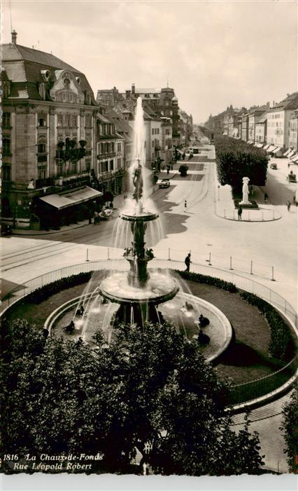 13955618 La_Chaux-de-Fonds_NE Rue Léopold Robert Fontaine