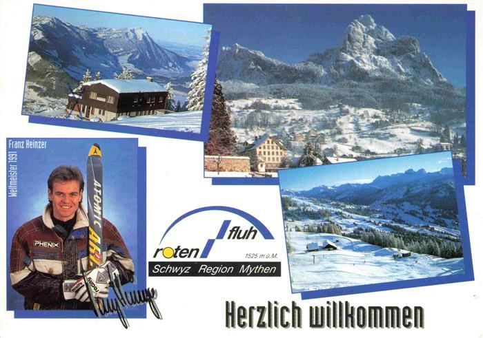 13987606 SCHWYZ_SZ Berghotel Rotenflue Panorama Wintersportplatz Alpen Skirennla